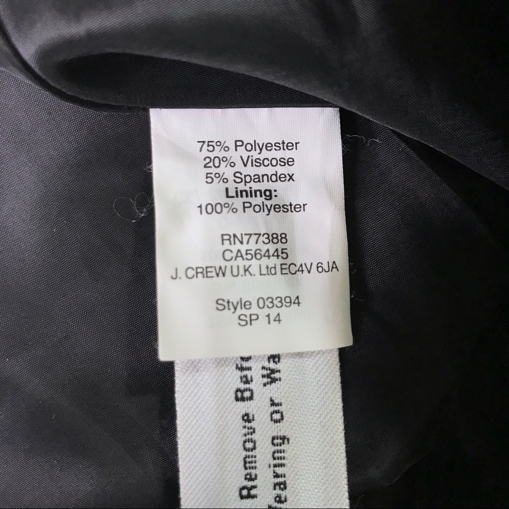J. Crew Fluted Skirt in Double Crepe Black Size 0 - Picture 8 of 8
